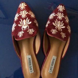 Red slides with bees